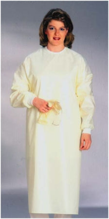 Standard Textile Protective Procedure Gown 3X-Large Unisex Yellow - 66103391