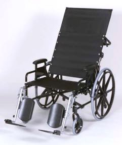 Gendron Regency XL 2000 Bariatric Reclining Wheelchair Heavy Duty Full Length Arm Removable Arm Style Mag Wheel Black 34 Inch Seat Width 700 lbs. Weight Capacity - 6734-20-62-78-29-8