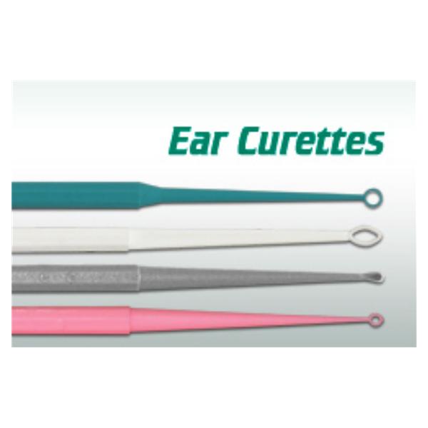 EDML, Curette Ear Child Loop Tip Flexible Pink Plastic Disposable 50/Bx - 6690