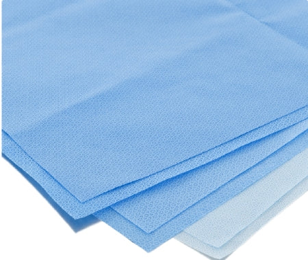 O&M Halyard Inc H100 HALYARD* Sterilization Wrap Light Blue 24 X 24 Inch Single Layer SMS Polypropylene - 37051