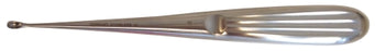 BR Surgical - Bone Curette Spratt 6-1/2 Inch Length Hollow Handle with Grooves Size 1 Tip Straight Oval Cup Tip - BR32-47501