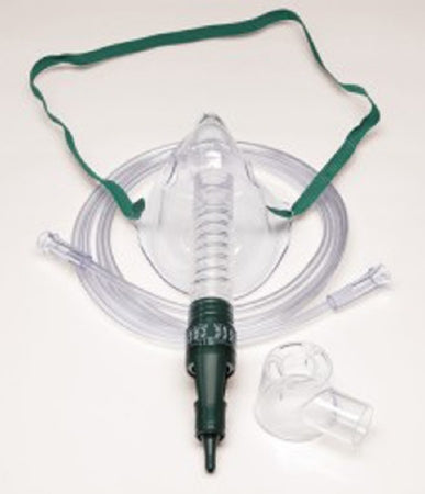 Salter Labs Salter Labs Oxygen Entrainment Mask Elongated Style Adult User One Size Fits Most Adjustable Elastic Head Strap - 8054-7-50