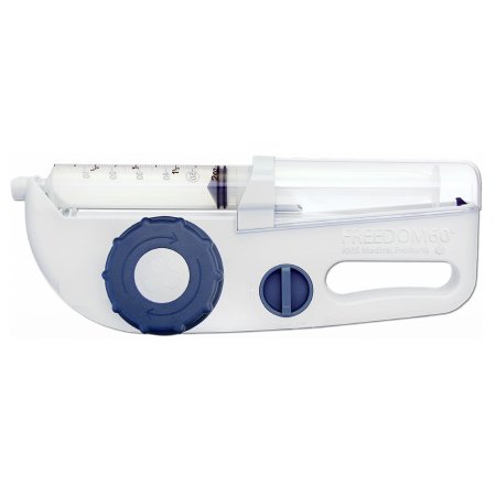 Freedom60 - Syringe Infusion Pump Mechanical NonWireless 14 oz. Capacity 1 mL to 50 mL Volume 1/2 mL / Hr. to 1200 mL / Hr. Flow Rate Without Display - F10050