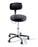 Ritter 277 Classic Series - Air Lift Exam Stool Backrest Pneumatic Height Adjustment 5 Casters Ultra Leather Poppy - 277-001-999