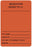 Spee-D-Date - Pre-Printed Label Anesthesia Label Fluorescent Red Paper Medication Added To IV Black Medication Instruction 2 X 3 Inch - ULHH502