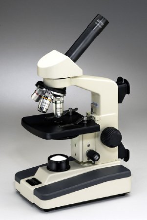 United Products & Instruments M220 Series Basic Laboratory Microscope Monocular 4X / 10X / 40X Plain, Tapped Stage - 220