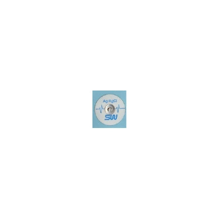 S & W Healthcare EKG Tab Electrode Monitoring Non-Radiolucent 25 per Pack - 301