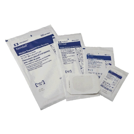 Cardinal Kendall Transparent Film Dressing Rectangle 4 X 4-3/4 Inch Frame Style Delivery Without Label Sterile - 6641WF