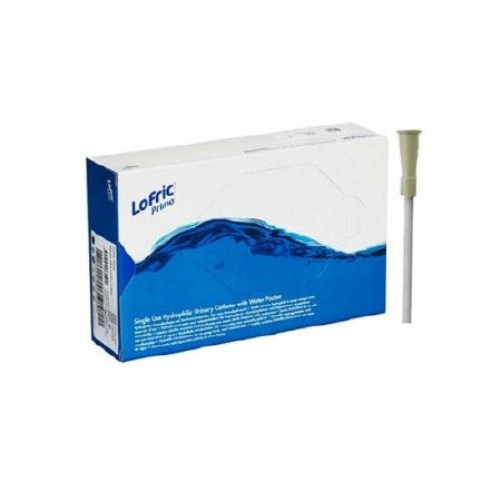 Wellspect Healthcare LoFric Primo Urethral Catheter Coude Tip Hydrophilic Coated PVC 12 Fr. 16 Inch - 4151240