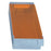 Health Care Logistics - Cassette Bin with Lid Light Blue / Amber Plastic 2-1/2 X 4-1/2 X 9-3/4 Inch - 5314-01B