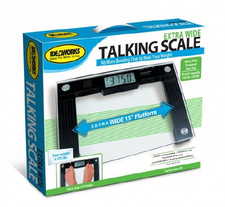 Jobar International Floor Scale Digital Display 550 lbs. Black / Glass - JB5824