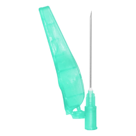 Sol-Care - Hypodermic Needle Hinged Safety Needle 21 Gauge 1-1/2 Inch Length Regular Wall - SN2115