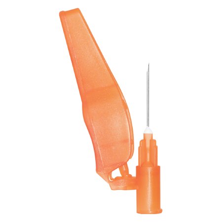 Sol-Care - Hypodermic Needle Hinged Safety Needle 25 Gauge 5/8 Inch Length Regular Wall - SN2558