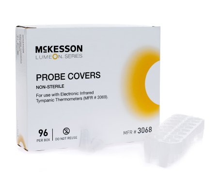 McKesson McKesson LUMEON Tympanic Thermometer Probe Cover For Infrared Tympanic Electronic Thermometer 96 Disposable Sheaths per Box - 3068
