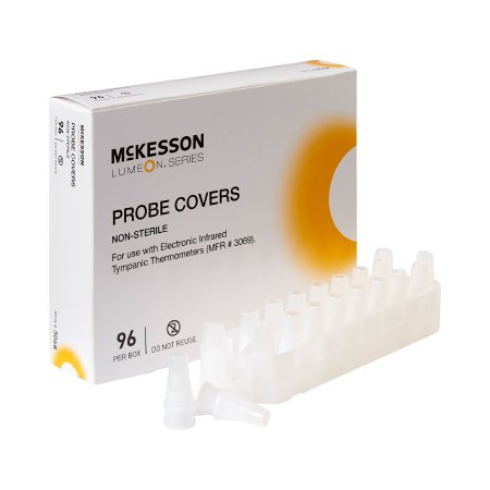 McKesson LUMEON - Tympanic Thermometer Probe Cover For use with Tympanic Thermometers 96 per Box - 3068