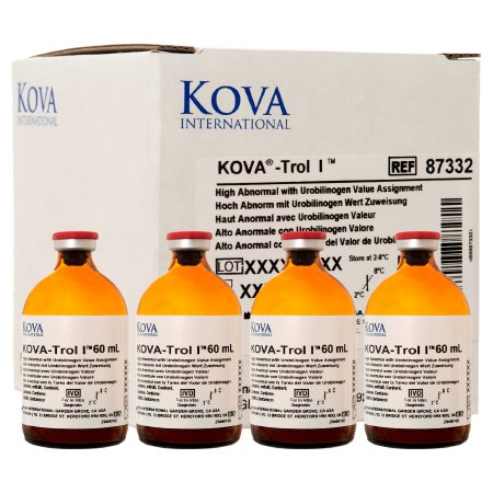 KOVA-Trol I - Urinalysis Control Urine Dipstick Testing High Abnormal Level with Urobilinogen 4 X 60 mL - 87332