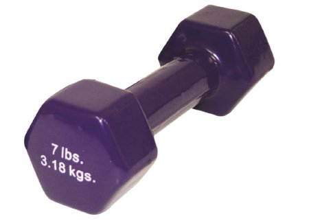 CanDo - Dumbbell Hexagon Heads 7 lbs. - 10-0556