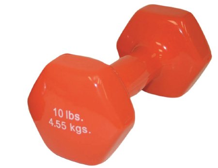 CanDo - Dumbbell Hexagon Heads 10 lbs. - 10-0559