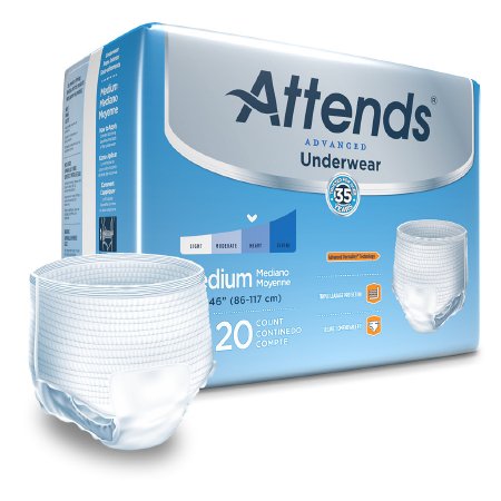 Attends Healthcare Products AttendsAdvanced Adult Absorbent Underwear Pull On Medium Disposable Heavy Absorbency - APP0720