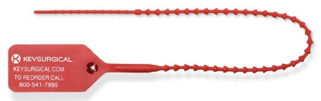 Key Surgical Key Surgical Breakaway Tag Red Plastic 5-1/2 Inch - LR-314