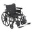 Drive Medical Viper Plus GT Lightweight Wheelchair Dual Axle Full Length Arm Flip Back, Padded, Removable Arm Style Mag Wheel Black 22 Inch Seat Width 350 lbs. Weight Capacity - PLA422FBFAAR-SF