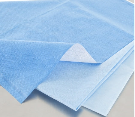 O&M Halyard Inc H100 HALYARD* QUICK CHECK* Sterilization Wrap White / Blue 36 X 36 Inch Dual Layer SMS Polypropylene - 34194
