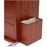 Harloff Trash Can Cherry Mahogany Wood Vinyl Coated Aluminum - WV-680435-C