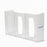 Triple with Dividers - Glove Box Holder Horizontal or Vertical Mounted 3-Box Capacity Clear 4.25 X 10.13 X 17.06 Inch Plastic - 36728