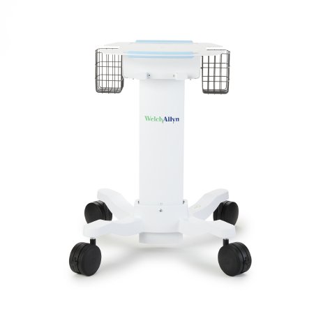 Welch Allyn - Electrocardiograph Roll Stand 28 W x 15 H x 38 D Inches White Lower Shelf Not Included - 105341