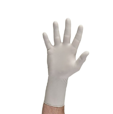 O&M Halyard Inc STERLING Nitrile - Xtra Exam Glove Medium Sterile Pair Nitrile Extended Cuff Length Textured Fingertips Gray Not Chemo Approved - 33024
