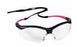 Kimberly Clark Jackson Safety Nemesis Safety Glasses Anti-Fog Coating Clear Tint Polycarbonate Lens Black / Pink Frame Over Ear Small - 38478