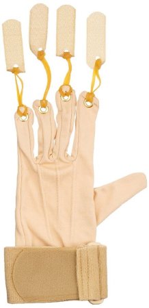 Rolyan Deluxe - Traction Exercise Glove Small / Medium Tan - 50350102