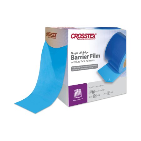 Crosstex - Barrier Film 4 X 6 Inch For Hard to Reach Areas / Surfaces - BFBL