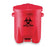 EAGLE - Medical Waste Receptacle Eagle 6 gal. Round Red Polyethylene Step On - 4RF67