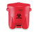 EAGLE - Medical Waste Receptacle Eagle 10 gal. Round Red Polyethylene Step On - 4RF68