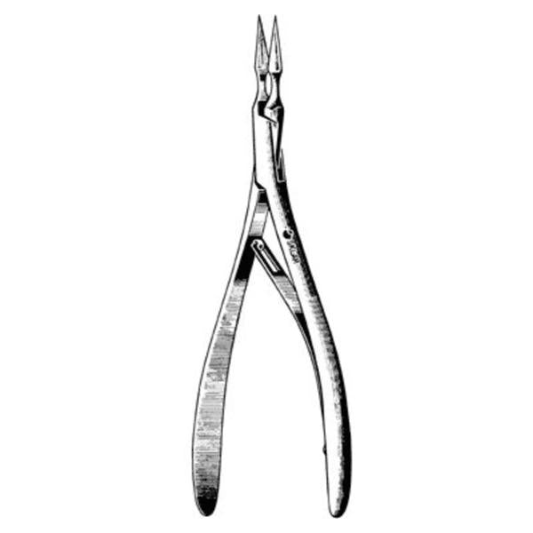 Sklar Instruments Forcep Splinter Virtus 6" Serrated Straight Stainless Steel Ea - 19-3160