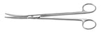 Miltex Padgett Facelift Scissors Rees 8 Inch Length Surgical Grade Stainless Steel NonSterile Finger Ring Handle Curved Saber Back Blunt/Blunt - PM-6574