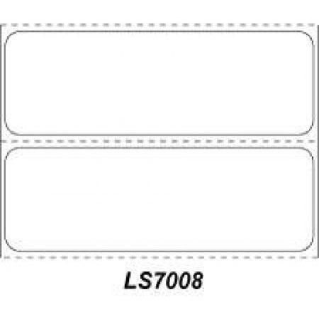 PDC - Blank Label pdc Chart Tab White 1 X 3 Inch - LS7008