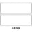 PDC - Blank Label pdc Chart Tab White 1 X 3 Inch - LS7008