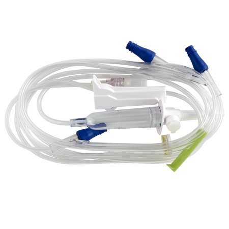 Bravo24 - Primary IV Administration Set with Extension Set 15 Drops / mL Drip Rate 112 Inch Tubing 3 Ports - SC9029