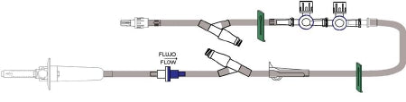 Bravo24 - Primary IV Administration Set 15 Drops / mL Drip Rate 120 Inch Tubing 2 Ports - SC9084