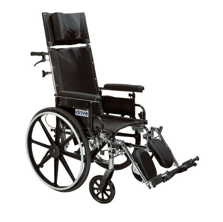 drive Viper Plus GT - Lightweight Wheelchair Dual Axle Desk Length Arm Black Upholstery 20 Inch Seat Width Adult 300 lbs. Weight Capacity - PLA420RBDDA