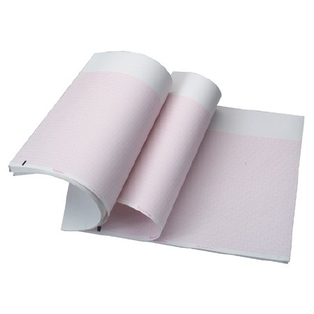 Welch Allyn Welch Allyn ECG Chart Paper Z-Fold 8.5 X 11 Inch Pad Red Grid - 105353