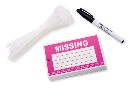 Key Surgical WRITE-ON TAG Blank Label Communication Fill In MISSING Pink 3 X 5 Inch - WT-1911
