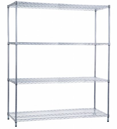 R & B Wire Products 24 X 60 X 72 Inch 4 Shelves - SU246072