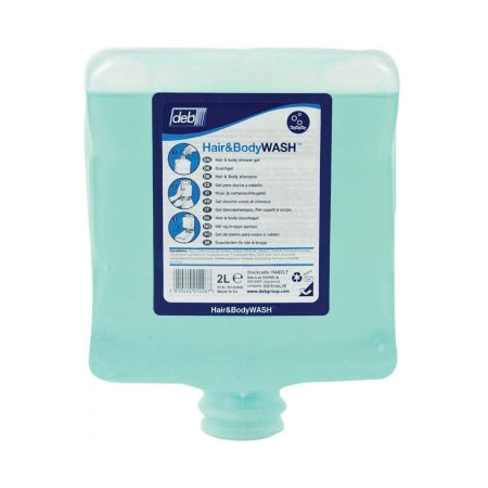 Deb - Shampoo and Body Wash 2,000 mL Dispenser Refill Bottle Rainforest Scent - HAB2LT