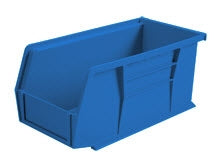 Health Care Logistics HCL Super Tough Storage Bin Blue Industrial Grade Polymers 5 X 5-1/2 X 10-7/8 Inch - 1410B