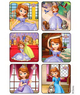Disney - 75 per Unit Sofia the First Princess Sticker - 1518P