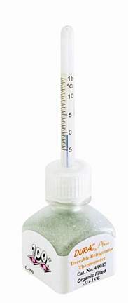 Durac Plus - Liquid-in-Glass Verification Thermometer Celsius -5° to +15°C Partial Immersion Free-standing Does Not Require Power - 13201566