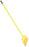 Saalfeld Redistribution Impact Broom Angled 8 Inch Yellow - 91527B